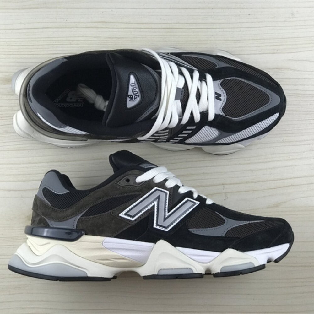 New Balance 9060 Black and Blue Men's Sneakers - Picture 14 of 15